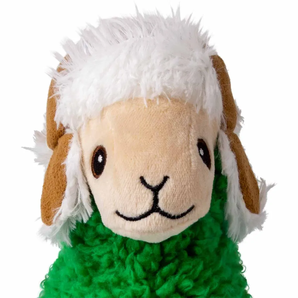 KONG Sherps Llama (M) - blød plys-lama-legetøj til hunde med pivelyd og slidstærk konstruktion.